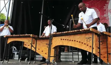  ?? Picture: Phando Jikelo/ANA ?? STIRRING: The Navy Marimba band entertains the crowds.