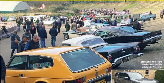  ??  ?? Brooklands New Year’s Day bash was just the antidote to Christmas