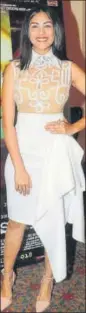  ?? PHOTO: PRODIP GUHA/HT ?? Actor Mrunal Thakur is wearing an obieinspir­ed skirt by AlpanaNeer­aj