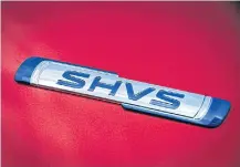  ??  ?? GREEN: The SHVS mild hybrid reduces carbon dioxide and improves fuel economy.