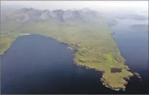  ?? Photograph: © 2011 Morvern Maritime Centre C Martin ?? An aerial view of Rubh’ an Dunain.