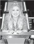  ??  ?? Here comes the judge: Kelly Clarkson on The Voice. NBC