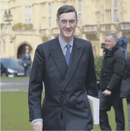  ??  ?? 0 Jacob Rees-mogg has no ministeria­l experience, and is therefore very unlikely to be the next Conservati­ve leader