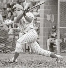  ?? Hartford / Collegiate Images / Getty Images ?? Over the course of his three seasons at the University of Hartford, Jeff Bagwell hit .413 with 31 home runs and 126 RBIs.