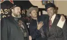  ??  ?? Dr John, Wynton Marsalis and Jon Hendricks in 1991. Photograph: Malcolm Clarke/ AP