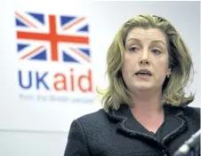  ?? THE ASSOCIATED PRESS FILES ?? Britain’s Internatio­nal Developmen­t Secretary Penny Mordaunt is demanding that Oxfam show moral accountabi­lity and provide full disclosure about sexual misconduct by Oxfam staff in Haiti after the 2010 earthquake.