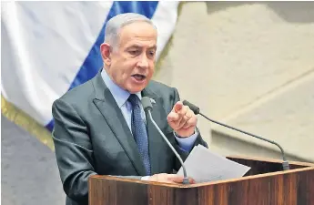  ?? ©EPA/ABIR SULTAN ?? Netanyahu: «Apprezzo i consigli ma sarà Israele a decidere».