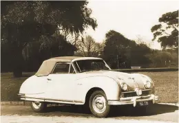  ??  ?? Prototype No5 after being inadverten­tly sold in Melbourne in March 1949. We’ll have the full story on this remarkable car soon.