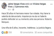  ??  ?? Captura del mensaje que Jaime Vargas colocó en la red social Facebook, en el que identificó al hombre.