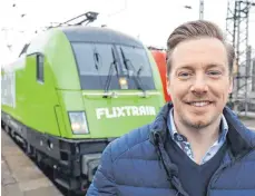  ?? FOTO: DPA ?? André Schwämmlei­n, Chef von Flixbus, über seine Pläne im Bahngeschä­ft: „Wir sind noch nicht am Ziel.“