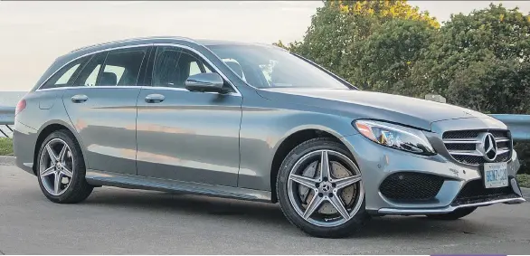  ?? NICK TRAGIANIS/DRIVING ?? Forget wood panelling: The 2018 Mercedes-Benz C300 is a very different kind of wagon.