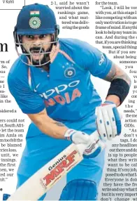  ?? AFP ?? Virat Kohli was the ■ standout figure in ODI series.