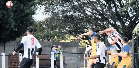  ??  ?? Action from Shepshed’s 2-0 FA Vase victory over Bewdley on Saturday. Picture by Steve Straw.