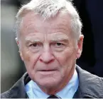  ??  ?? Max Mosley: Thuggish, racist past