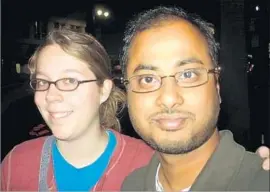  ?? Associated Press ?? ASHLEY HASTI and Mainak Sarkar in a Facebook photo. Sarkar is thought to have killed Hasti before the UCLA shootings that left him and a professor dead.