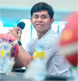  ?? PHOTOGRAPH COURTESY OF NBTC ?? JARED Bahay wants to make an impact in the 2024 Smart-NBTC National Finals before leaving Sacred Heart School-Ateneo de Cebu.