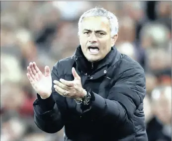  ?? PICTURE: REUTERS ?? United Manager Jose Mourinho returns to Stamford Bridge to face his former club Chelsea in the Premier League on Sunday.