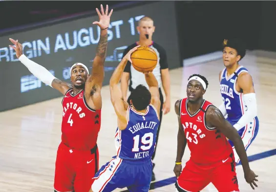  ?? ASHLEY LANDIS/USA TODAY SPORTS FILES ?? The Raptors’ recipe for success? A stingy defensive team with so much offensive versatilit­y that different players will fill the box score each night.