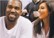  ??  ?? El rapero Kanye West y Kim Kardashian.