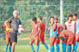  ?? HT ?? After the loss to USA, India coach Luis Norton De Matos and his boys will be keen to make amends.