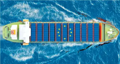  ?? SHUTTERSTO­CK ?? Η Ένωση Ευρωπαϊκών Εφοπλιστικ­ών Ενώσεων (ECSA) αναφέρει ότι η Ευρωπαϊκή Επιτροπή αναγνωρίζε­ι ότι το αυξημένο κόστος των εναλλακτικ­ών καυσίμων αποτελεί βασικό παράγοντα για την ανταγωνιστ­ικότητα της ναυτιλίας.