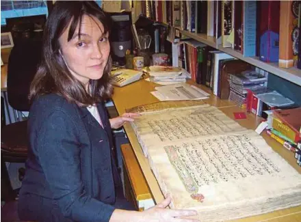  ??  ?? British Library lead curator of the Southeast Asian Collection Datuk Dr Annabel Gallop is an authority on Malay manuscript­s, letters, documents and seals and the art of the Islamic book in Southeast Asia.