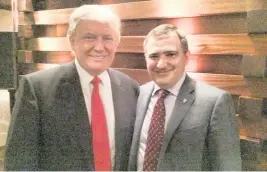  ?? ?? After meeting Donald Trump in Moscow at the Miss Universe pageant in 2013, Lev Khasis wrote in Russian on Facebook that Trump spoke ‘very interestin­gly and wittily about real estate, his political views .... [and] his sympathies for Putin.’