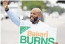  ?? STEPHEN M. DOWELL/ORLANDO SENTINEL ?? Bakari Burns defeated Gary Siplin in Tuesday’s District 6 runoff election.