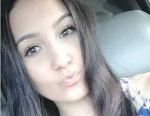  ?? FACEBOOK ?? Meghan Bomford, 17, died after a rollover crash on Tuesday.