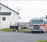  ?? DAVID JALA/CAPE BRETON POST ?? A fire in a Whitney Pier apartment building on Mt. Pleasant Street has claimed the life of a 68-year-old man. Firefighte­rs were called to the blaze at a small apartment building on the northeast corner of Mt. Pleasant and Fisher streets in Whitney Pier...