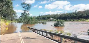  ?? Picture / AAP ?? Areas of South Bingera, near Bundaberg, north Queensland, were still under water yesterday.