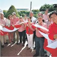  ?? FOTO: EL HERALDO ?? El festejo del 129 aniversari­o fue por separado por las dos fuerzas que tienen dividido al partido.