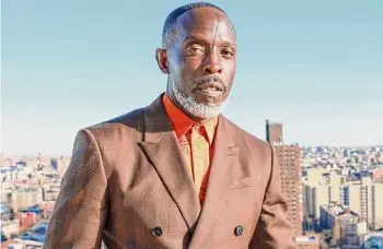  ?? ?? Michael K. Williams poses for the 2021 Critics Choice Awards in Brooklyn in 2021. Williams, star of the acclaimed TV show “The Wire,” died after taking fentanyl-laced heroin.