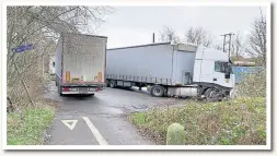 ?? ?? MP Damian Green hopes to find a way to stop lorries parking on Henwood Industrial Estate
