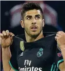  ?? REX ?? Real hero: Asensio celebrates his second-half strike