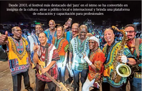  ??  ?? El festival cumple 18 años de trabajo ininterrum­pido en pro de la cultura y la identidad musical nacional.
Cedida