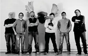  ??  ?? The Montreal-based Panache team includes (from left) Philippe Debay, Nicolas Cantin, François Masse, JeanFranço­is Boivin, Désilets, The Chinh Ngo and Jean-François Mailloux