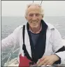  ??  ?? ROBIN DAVIE: 67-year-old sailor was expected back in Cornwall on Tuesday after 300-mile journey.