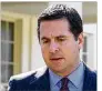  ?? GETTY IMAGES ?? House Intelligen­ce Committee Chairman Devin Nunes, R-Calif., speaks to reporters after a meeting at the White House on Wednesday.