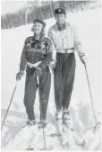  ?? COURTESY PHOTO ?? Jean and Buzz Bainbridge, circa 1940s. Jean Bainbridge, who helped her husband develop Ski Santa Fe and worked for years as a ski instructor and real estate agent, died earlier this month at 95.