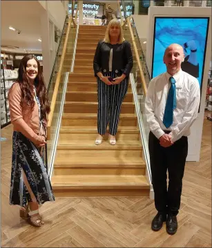  ?? Photo by Fergus Dennehy. ?? ABOVE: Teresa O’Shea, Advertisin­g Sales Executive with The Kerryman, and General Manager Siobhán Murphy of The Kerryman pictured with Kevin Reardon of CH Chemist last Friday morning after CH were announced as the winners of The Kerryman’s ‘Support Local’competitio­n. This saw CH receive an advertisin­g package with The Kerryman worth €2,500.