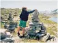  ??  ?? Stone stacking has recently become popular with ramblers