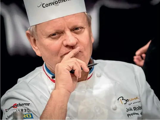  ??  ?? Chef b April 7, 1945 d August 8, 2018 Joel Robuchon