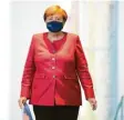  ?? Fotos: dpa ?? Kanzlerin Angela Merkel sprach mit den Bürgermeis­tern und Bürgermeis­terinnen großer Städte.