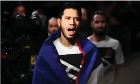  ?? Photograph: Jeff Bottari/Zuffa LLC via Getty Images ?? Phillipe Nover prepares for a UFC fight in February 2017.