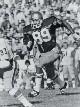  ?? SUN-TIMES ?? College Football Hall of Famer Ross Browner still holds the Notre Dame record for career tackles by a defensive lineman. He was selected eighth overall in the 1978 NFL Draft by the Bengals.