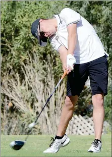  ?? Buy these photos at YumaSun.com ?? LEFT: CIBOLA’S HUNTER NELSON TEES OFF ON THE NO. 6 HOLE