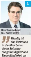  ??  ?? Heinz Sommerbaue­r, CEO Austro Control