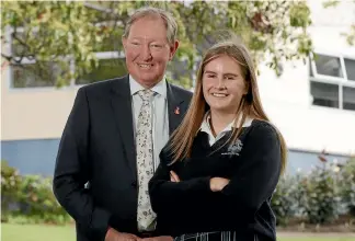  ?? MARTIN DE RUYTER/STUFF ?? Nelson MP Nick Smith has selected Nelson College for Girls student Esther Waters, 16, as his representa­tive at Youth Parliament 2019.