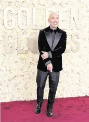  ?? ALLISON DINNER TNS ?? Jo Koy hosted the Golden Globes on Sunday and had some rough moments.